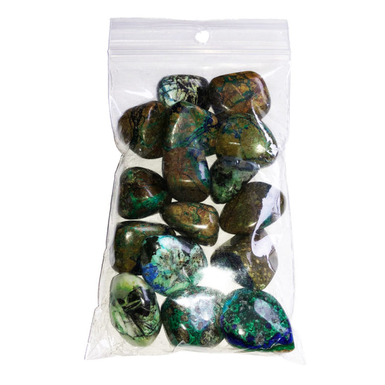 pierres roulées azurite malachite 250grs