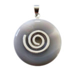 pendentif agate pi chinois