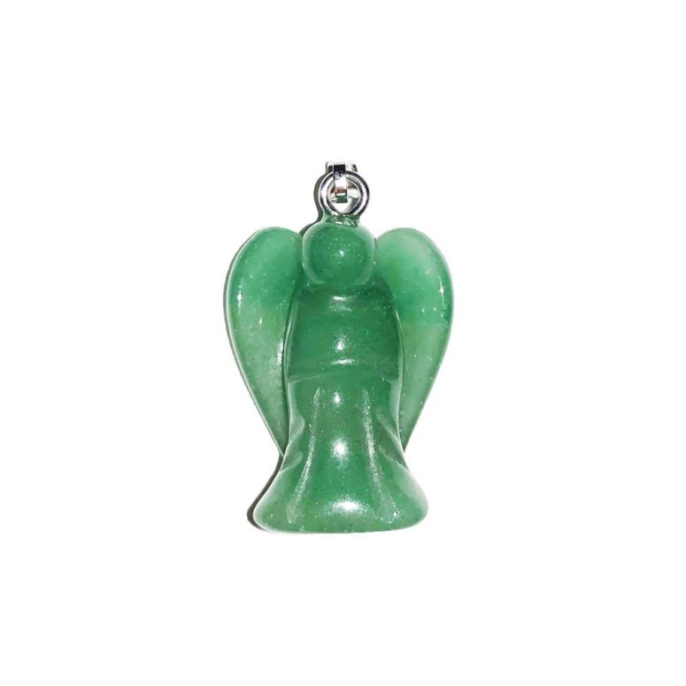 pendentif aventurine verte petit ange