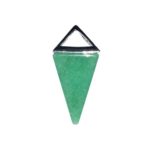 pendentif aventurine pyramide argent