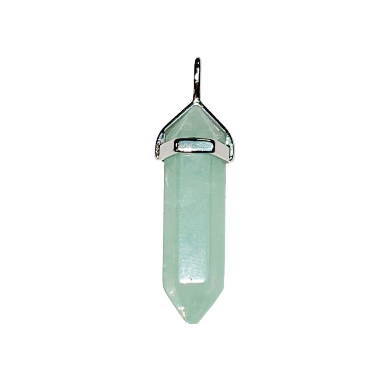 pendentif fluorite verte pointe