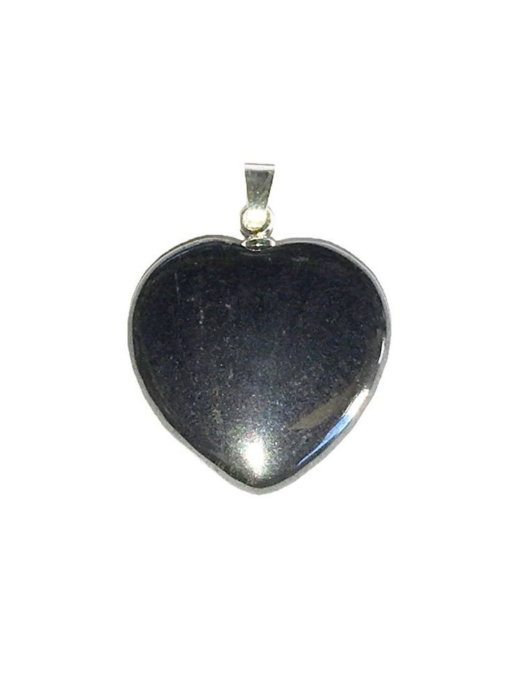 pendentif hematite petit coeur