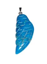 pendentif howlite bleue aile d’ange