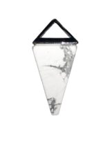 pendentif howlite pyramide argent