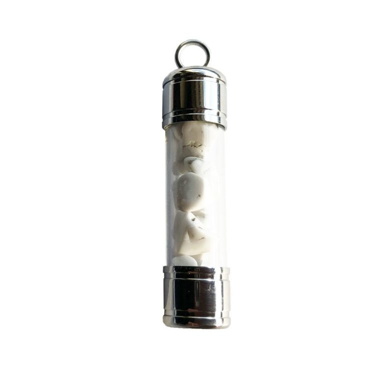 pendentif howlite tube