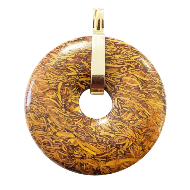 pendentif jaspe peau de serpent pi chinois