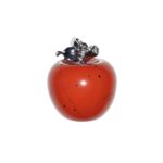 pendentif jaspe rouge pomme