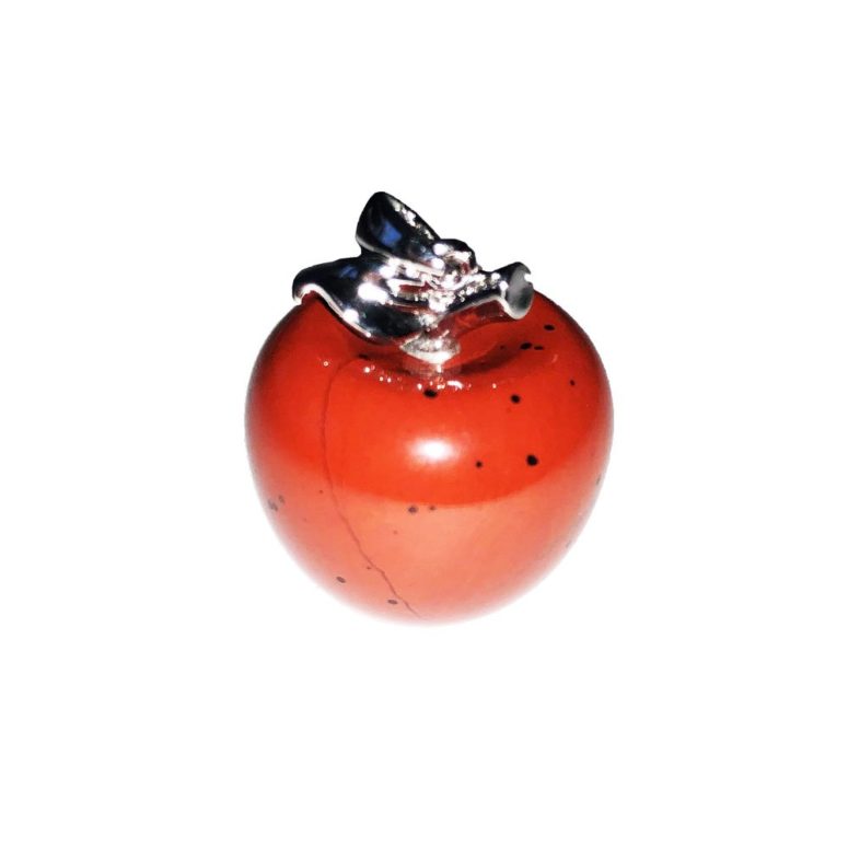 pendentif jaspe rouge pomme