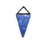 pendentif lapis lazuli pyramide argent