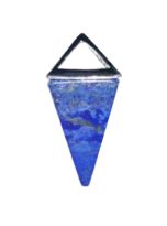 pendentif lapis lazuli pyramide argent