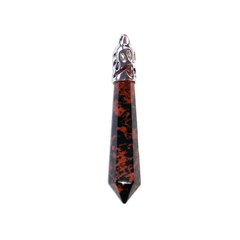 pendentif-obsidienne-acajou-pointe-longue