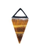 pendentif oeil de tigre pyramide argent