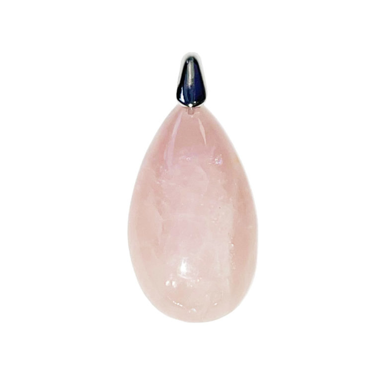 pendentif quartz rose goutte