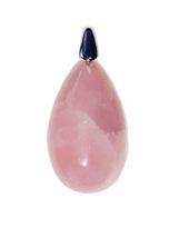 pendentif quartz rose goutte