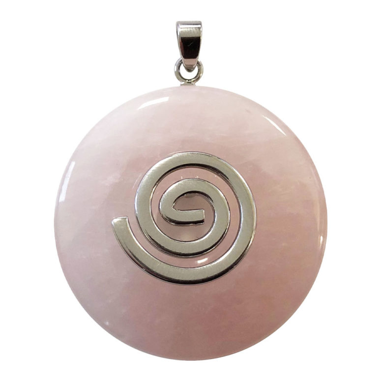 pendentif quartz rose pi chinois