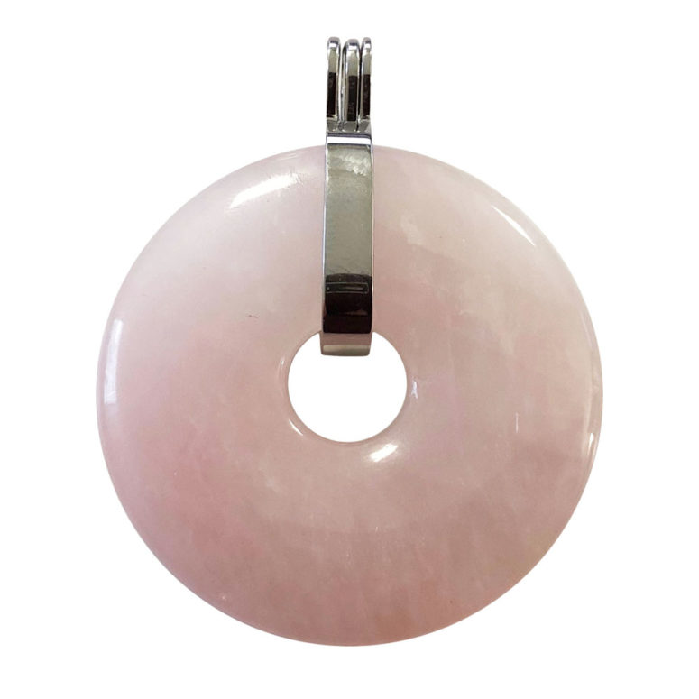 pendentif quartz rose pi chinois