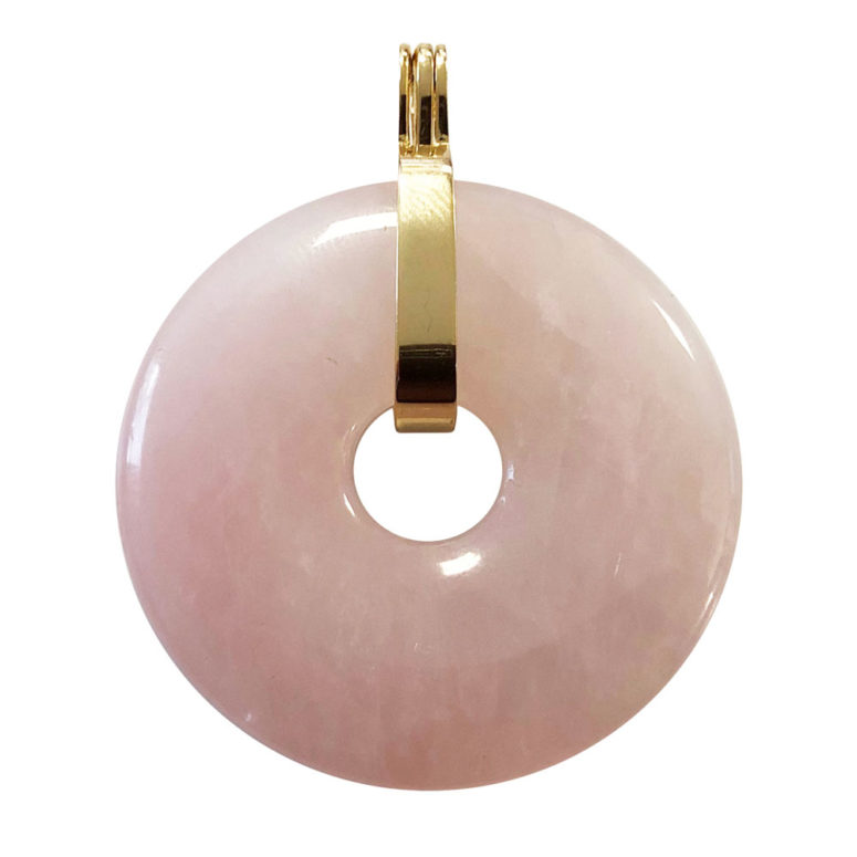 pendentif quartz rose pi chinois