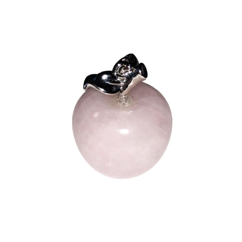 pendentif quartz rose pomme