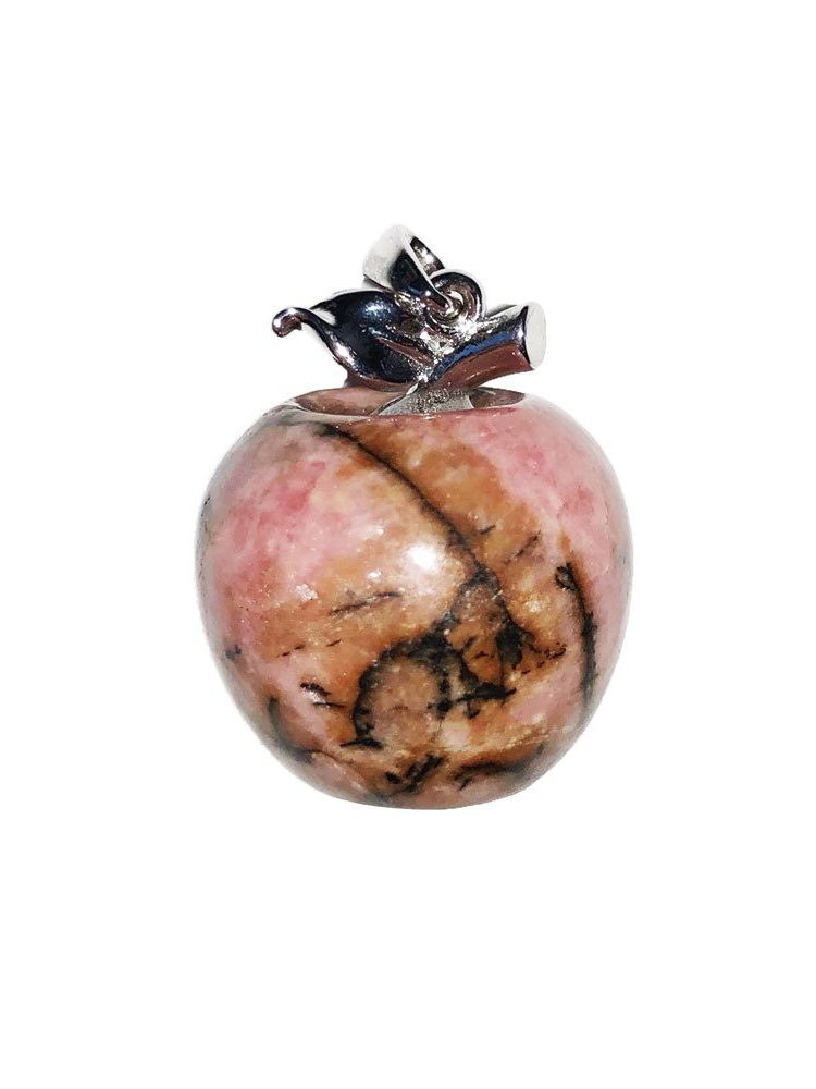 pendentif rhodonite pomme