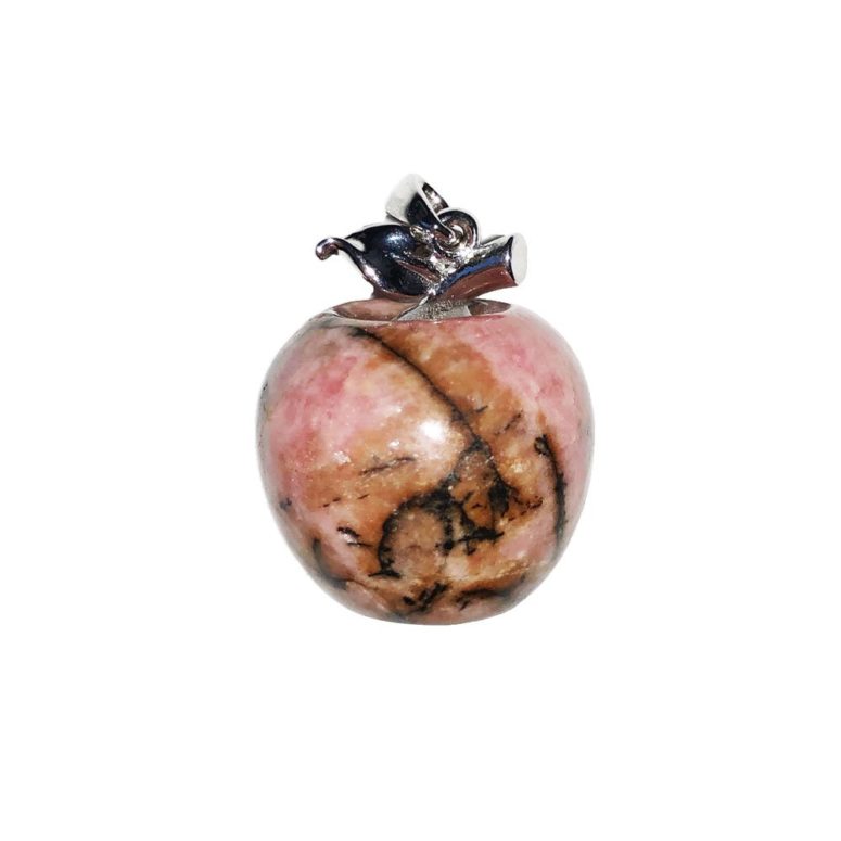 pendentif rhodonite pomme