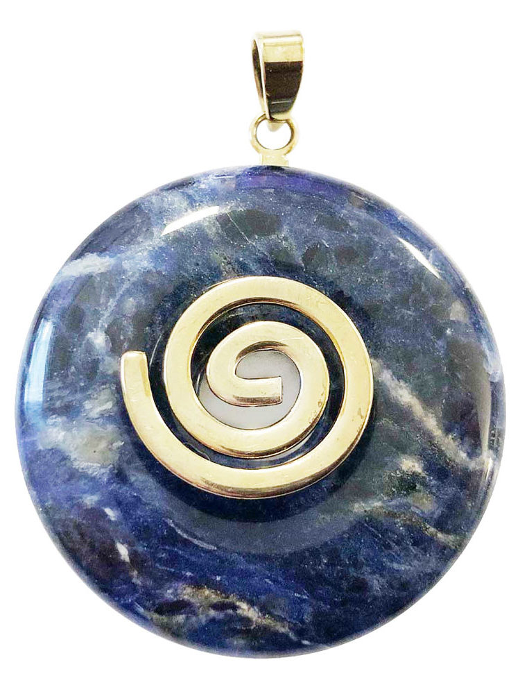 pendentif sodalite pi chinois