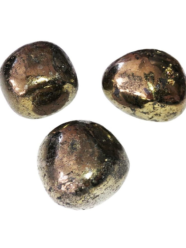 pierre roulée chalcopyrite