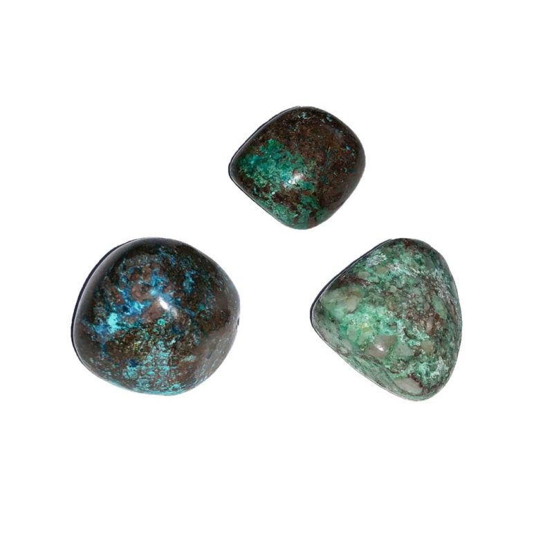 pierre roulée chrysocolle-turquoise