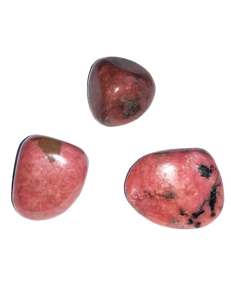 pierre roulée rhodonite