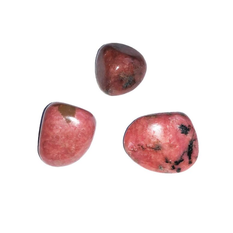 pierre roulée rhodonite