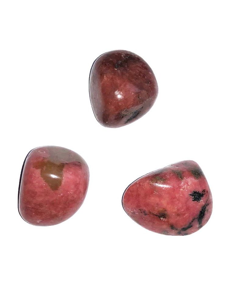 pierre roulée rhodonite