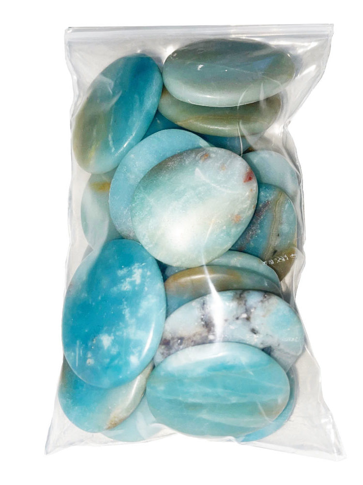 sachet galets amazonite 500grs