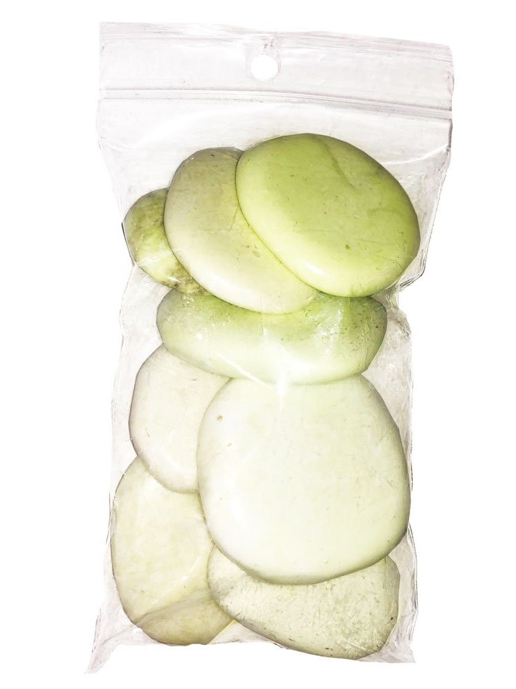 sachet galets chrysoprase citron