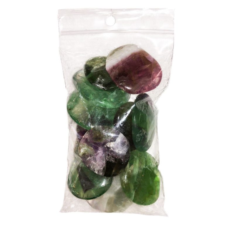 sachet galets fluorite multicolore