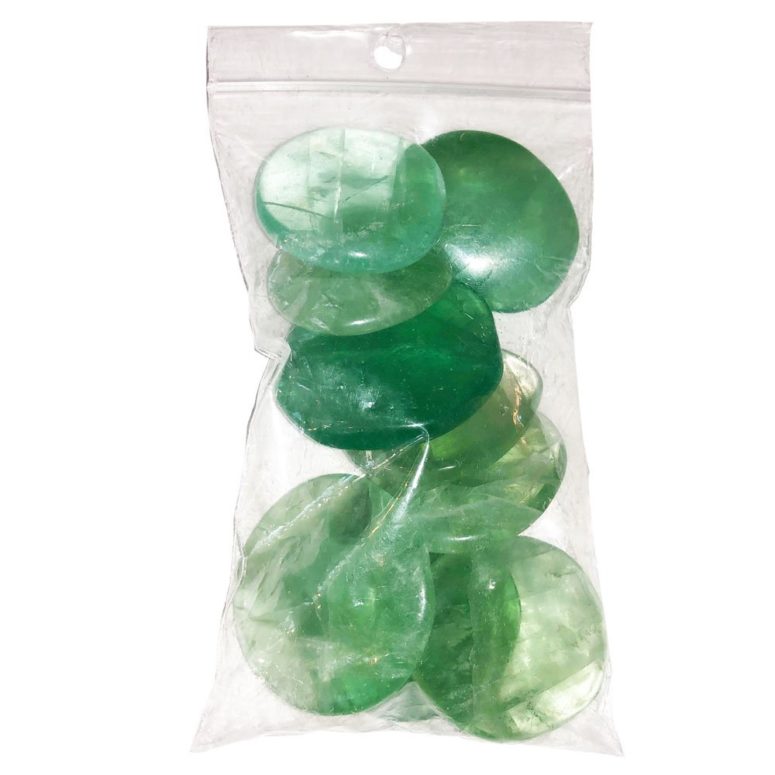 sachet galets fluorite verte