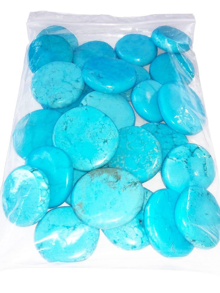 sachet galets Howlite bleue