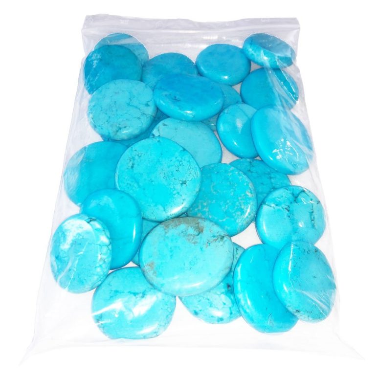 sachet galets Howlite bleue