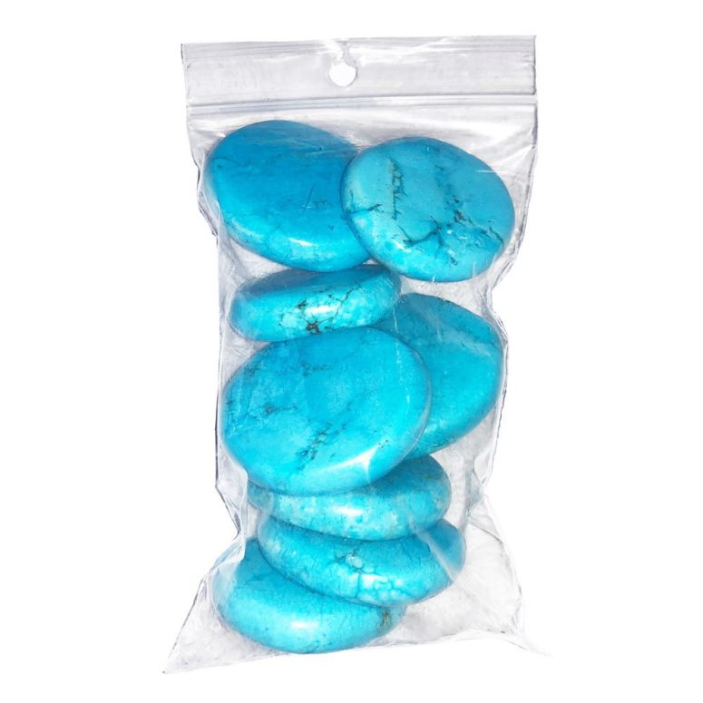 sachet galets howlite bleue