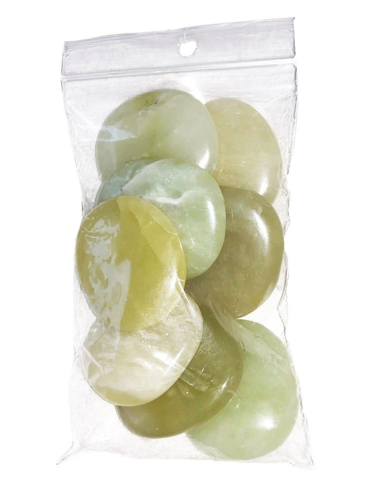 sachet galets jade vert