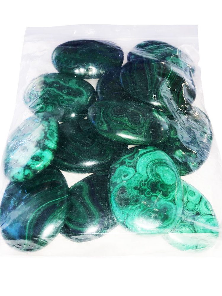 sachet galets malachite