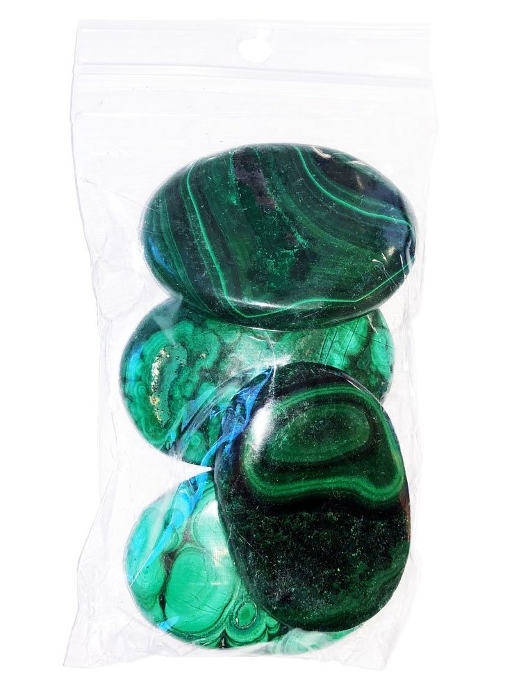 sachet galets malachite