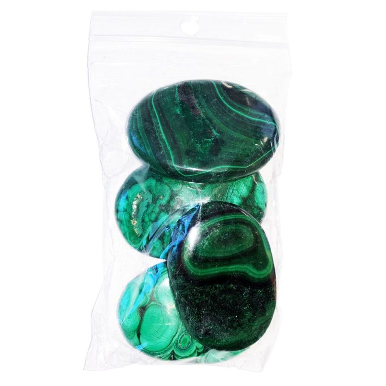 sachet galets malachite