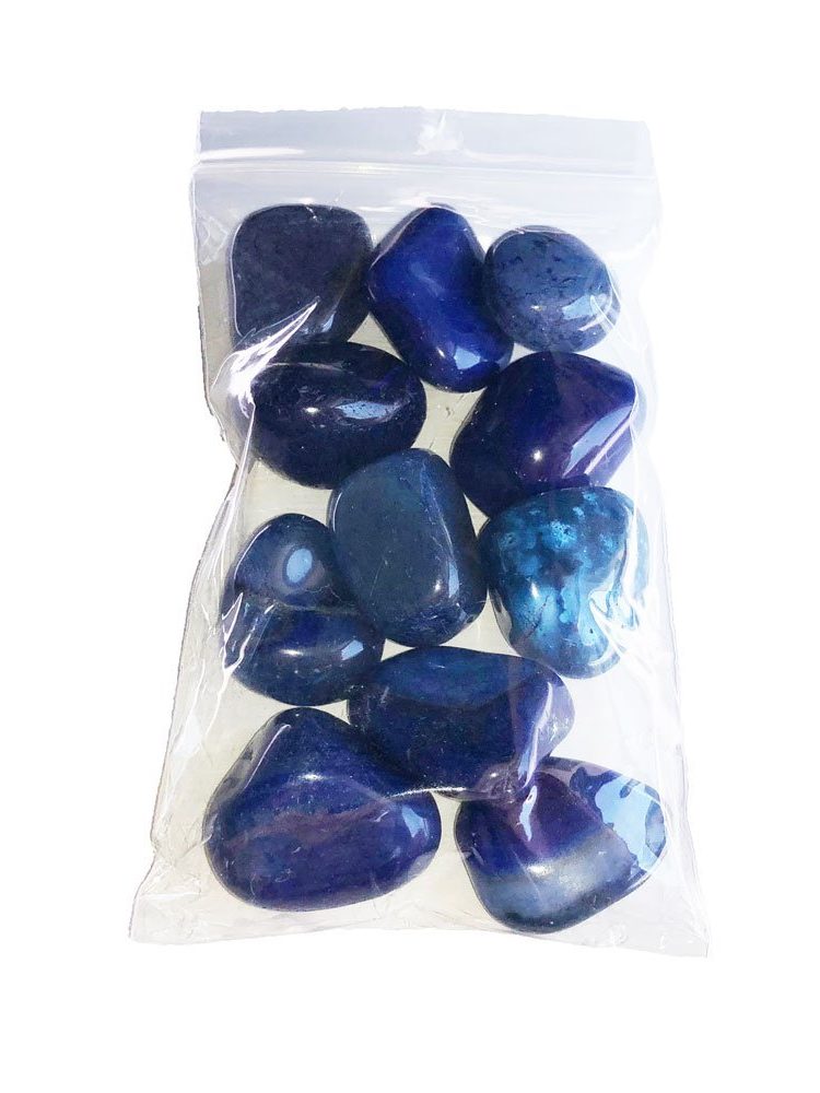 sachet pierres roulées agate bleue 250grs