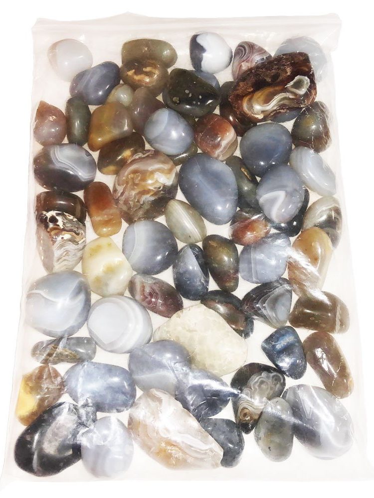 sachet pierres roulées agate botswana 1kg