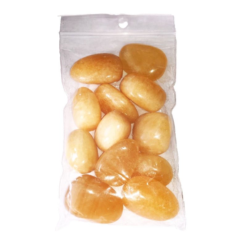 sachet pierres roulée calcite orange 250grs