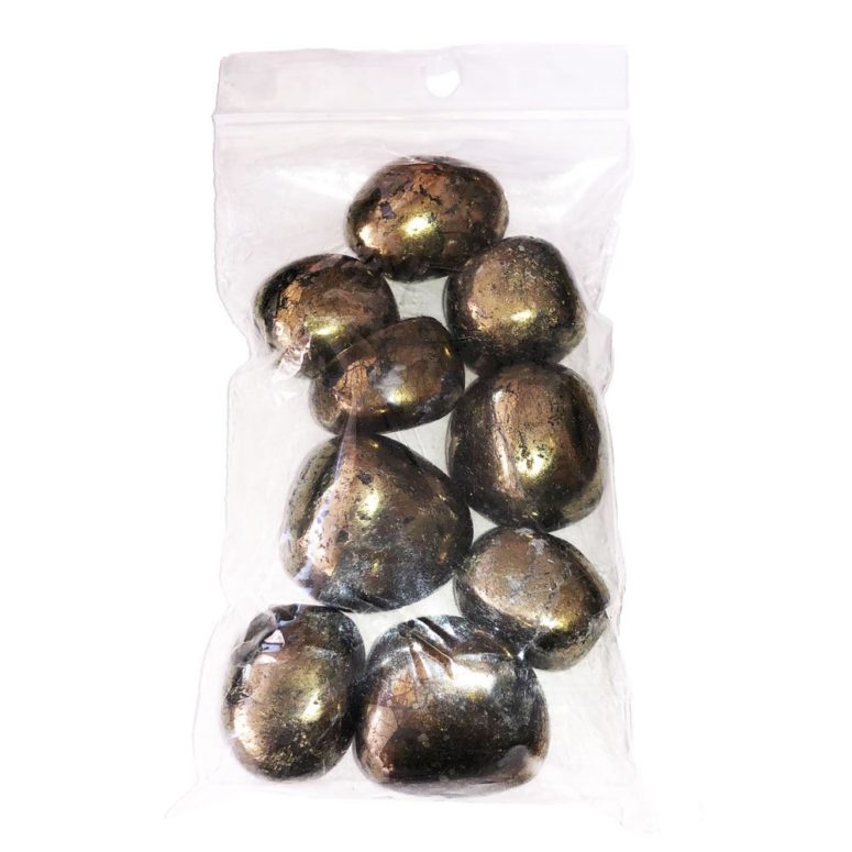 sachet pierres roulées chalcopyrite 250grs