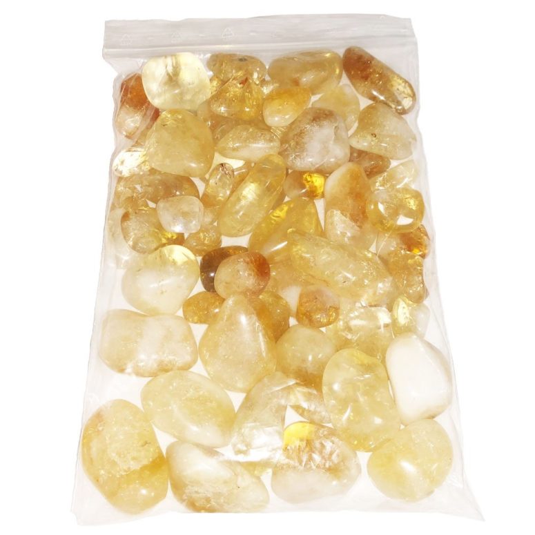 sachet pierres roulées citrine 1kg