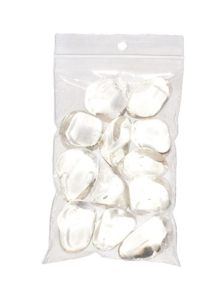 sachet pierres roulées cristal de roche 250grs