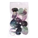 sachet pierres roulées fluorite multicolore 250grs