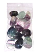 sachet pierres roulées fluorite multicolore 250grs