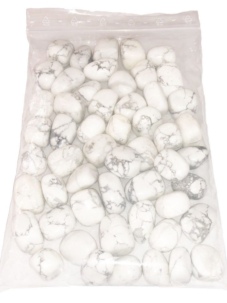 sachet pierres roulées howlite 1kg